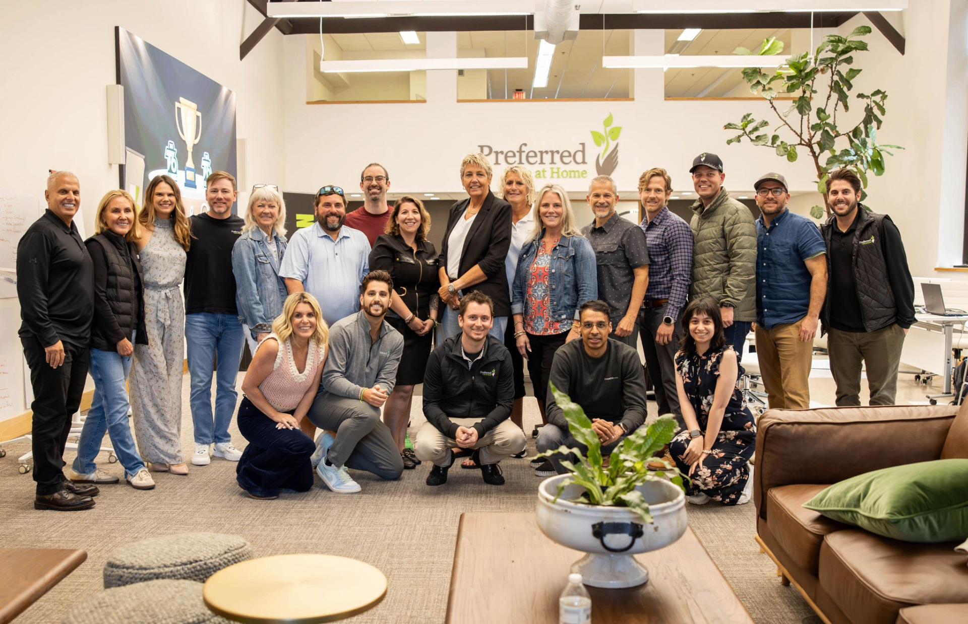 Preferred Care at Home top performers team photo